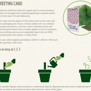 Australian Made - Greeting Card Seedstick Pack
